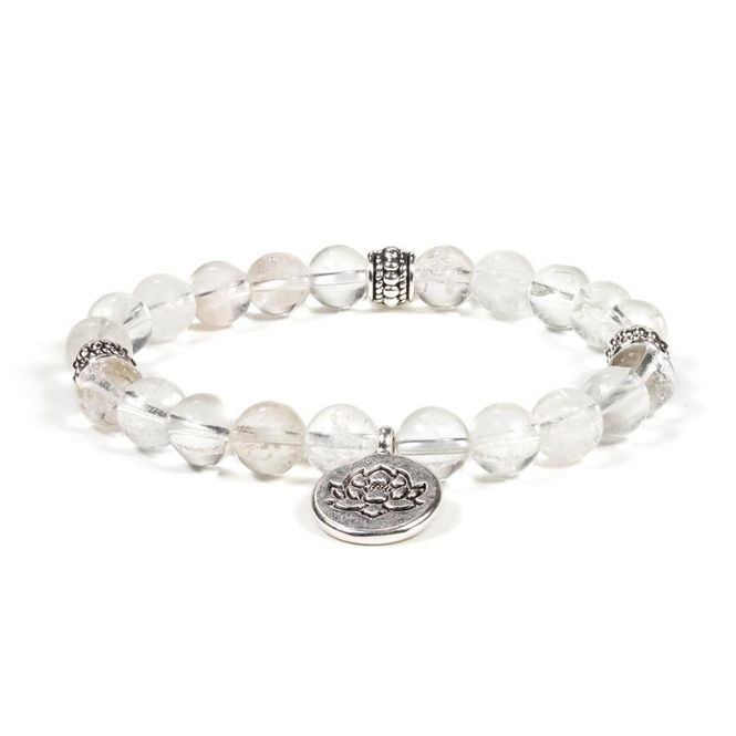 Hovedbilde Armbånd Bergkrystall Lotus