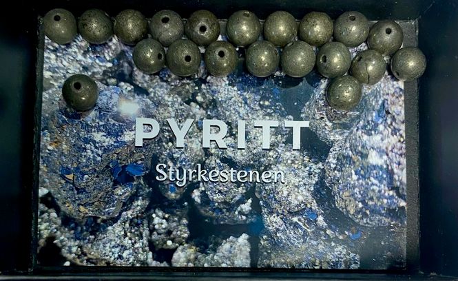 Hovedbilde Pyritt Armbåndsperle 8mm 1stk