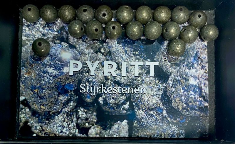 Pyritt Armbåndsperle 8mm 1stk