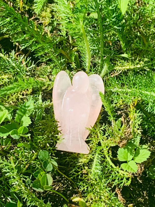 Hovedbilde Engel i Rosenkvarts Stående ...