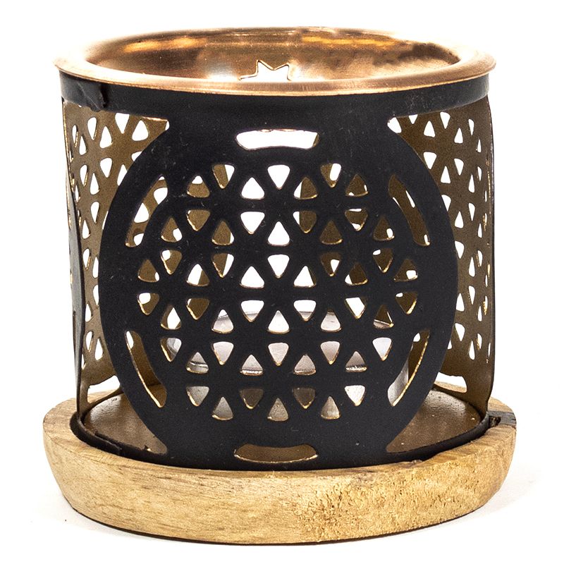 Eksotisk Aromafume Brikettbrenner Flower of Life