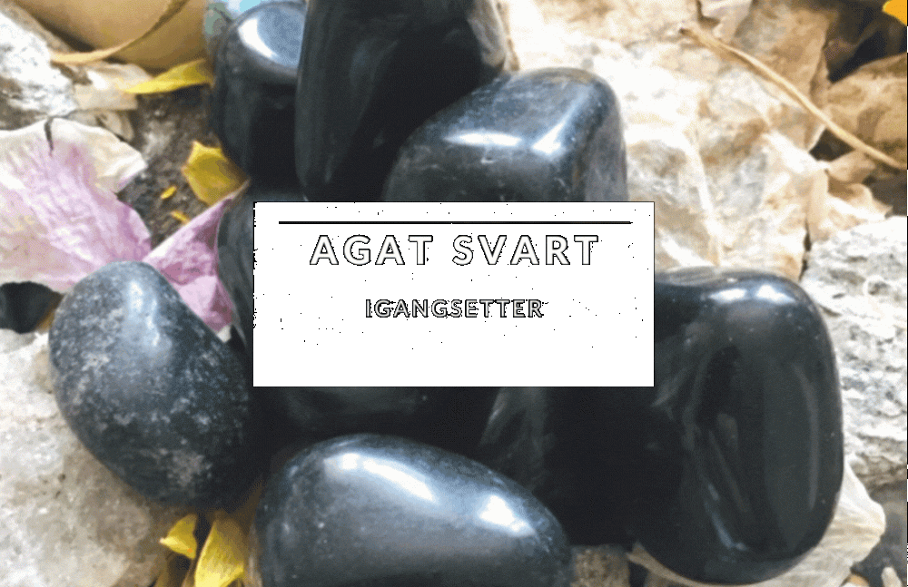 Hovedbilde Agat  Svart Krone Anheng