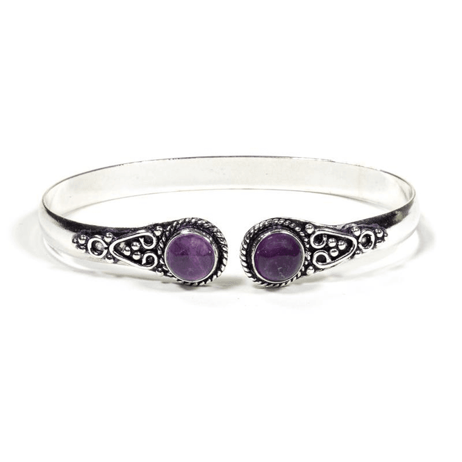 Hovedbilde Ametyst Metall Armbånd