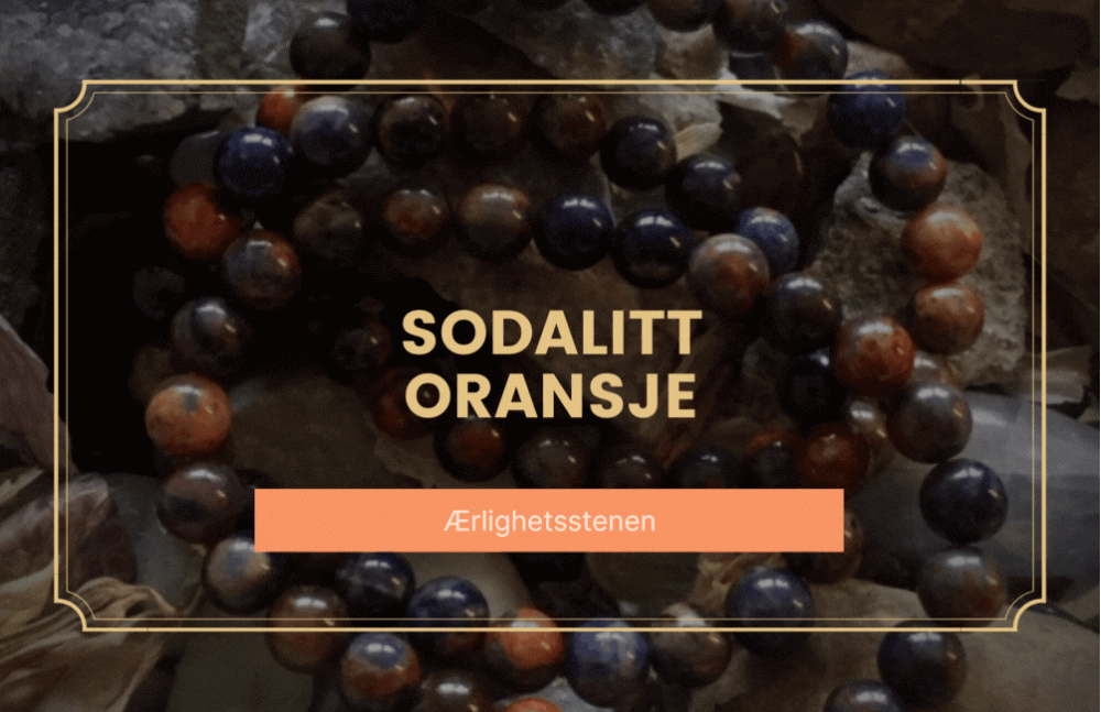 Hovedbilde Armbånd Sodalitt Oransje 8mm