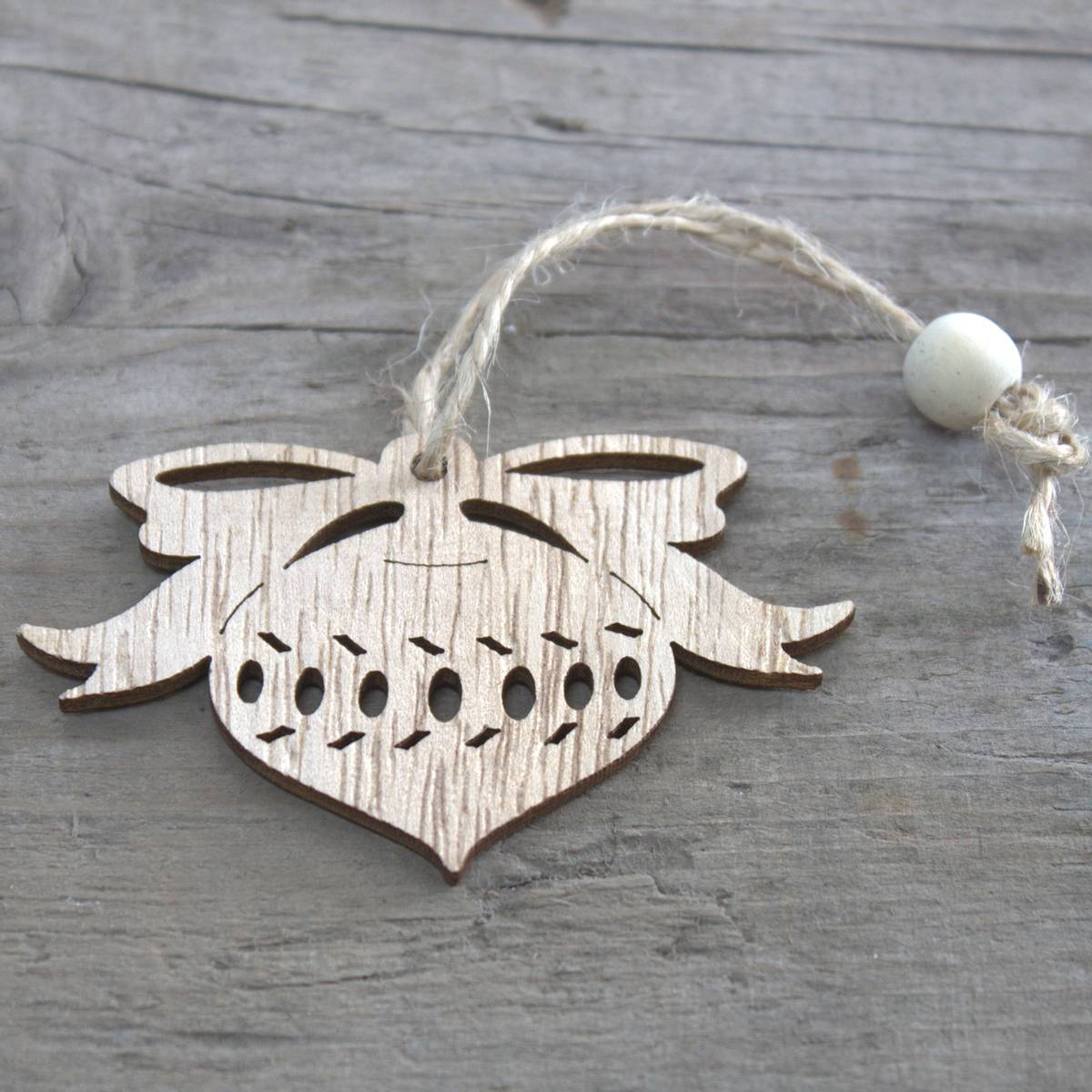 Juledekorasjon Bauble Wood