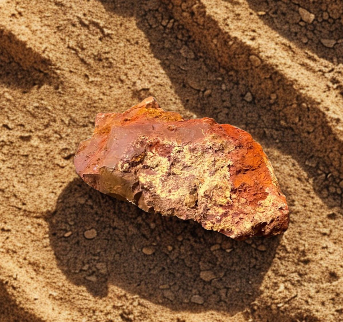 Opal Rød Råstein 23gram - Kun 1 eksemplar