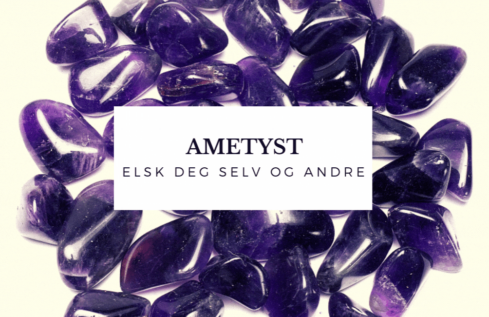 Hjerteforma Ametyst Lommestein