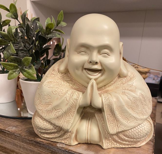Hovedbilde Happy Buddha 20 cm GREY STONE ...