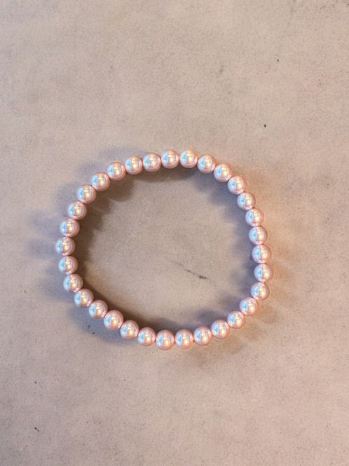 Hovedbilde Armbånd Perle Lys Lilla 6mm