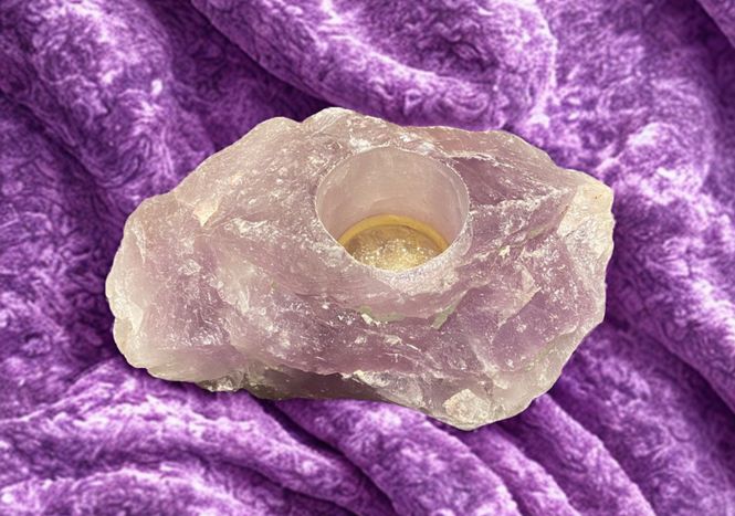 Hovedbilde Ametyst Telysholder 983gram - ...
