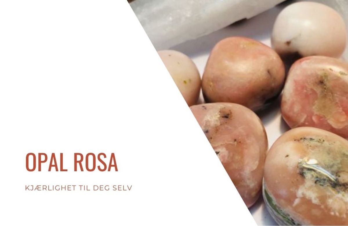 Armbånd 8mm Opal Rosa