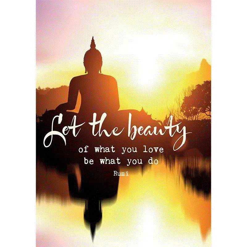 Postkort Let the beauty 1stk