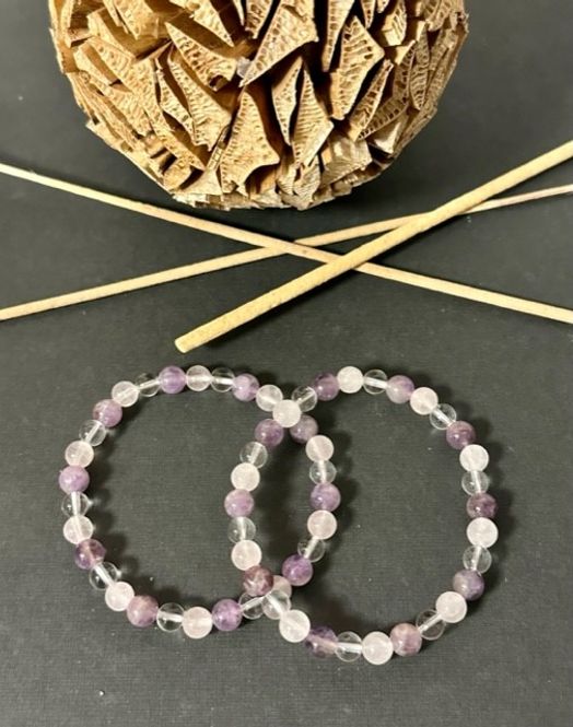 Hovedbilde Armbånd Ametyst Rosenkvarts ...