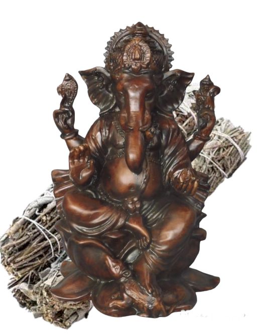 Hovedbilde Ganesh på Lotus  21 cm