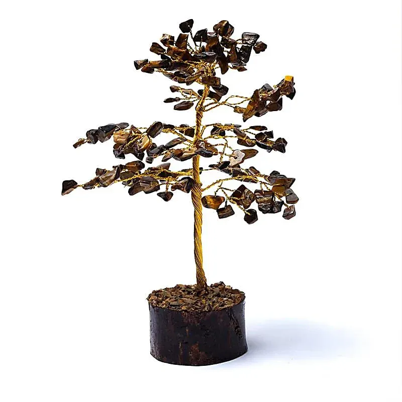Tigerøye Gemstone Tree 18cm