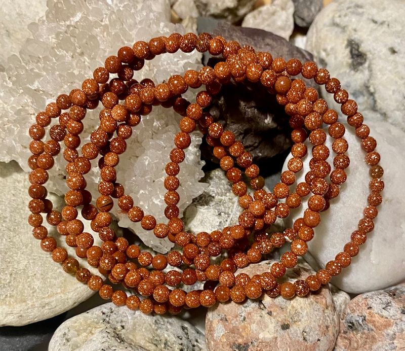 Armbånd Stjernesten Gull 4mm
