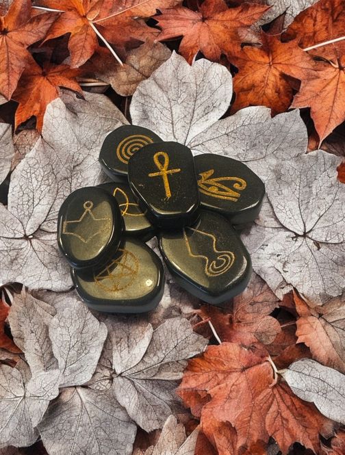 Hovedbilde Wicca Sett 7 symbolsteiner