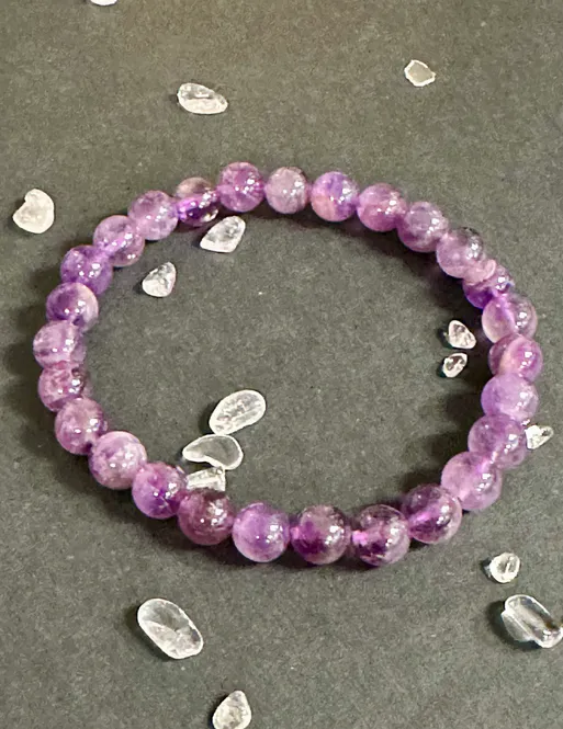 Hovedbilde Stort Armbånd Ametyst 8mm- ...