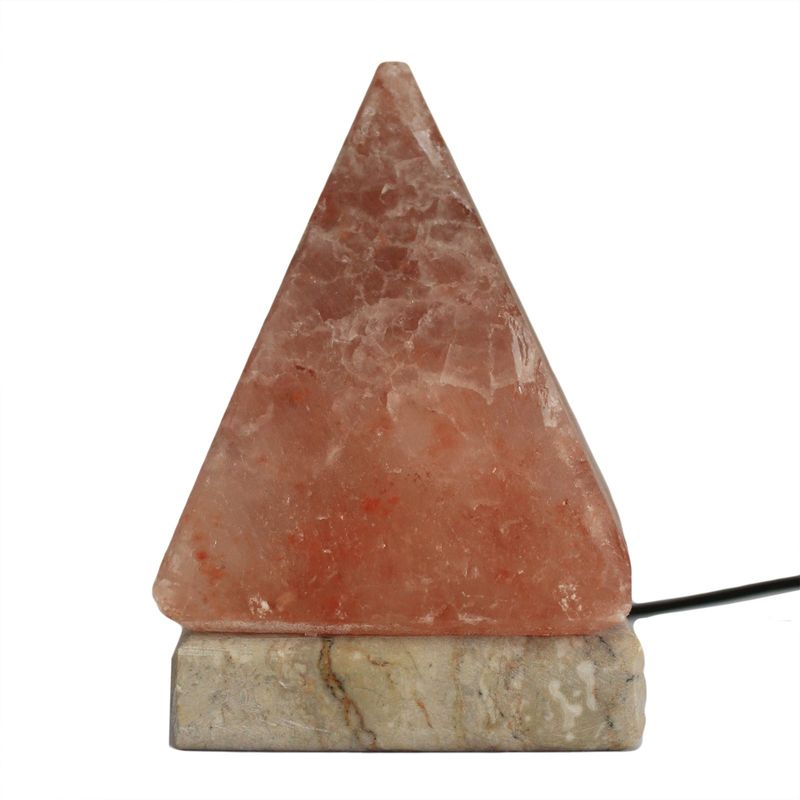 Saltlampe 9cm Pyramide USB