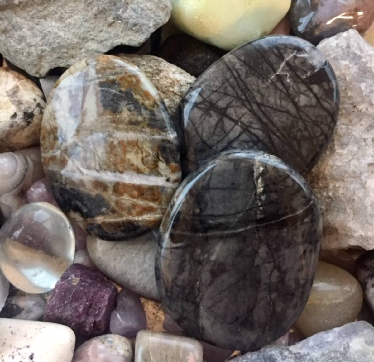 Jaspis Picasso Lommestein