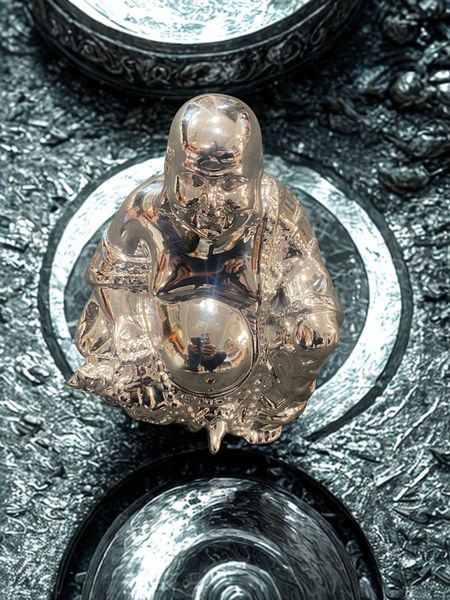 Hovedbilde Happy Buddha Sittende 14cm ...