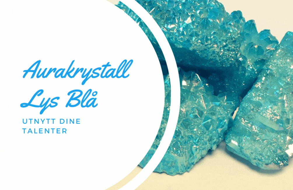 Aurakrystall Lys Blå 7-10gram