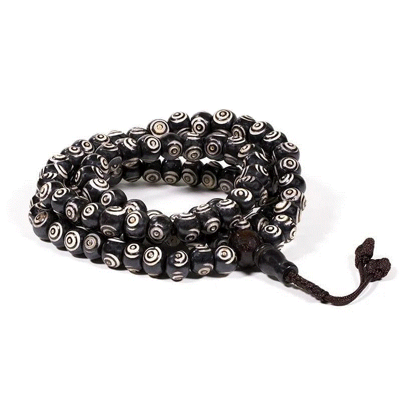 Mala Bone & Black