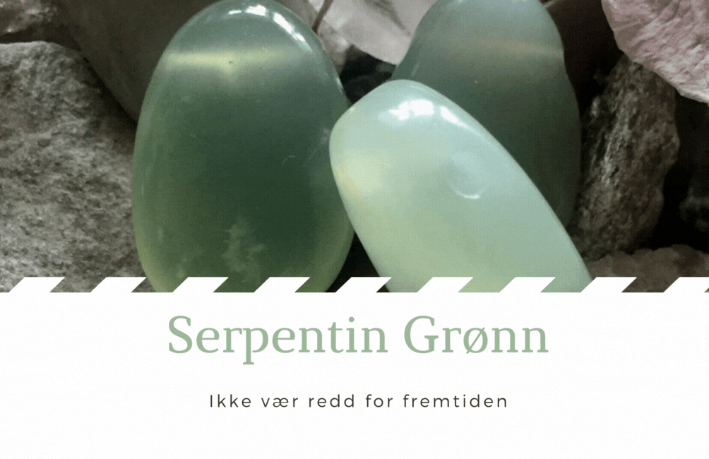 Serpentin Lys Grønn Chips Armbånd