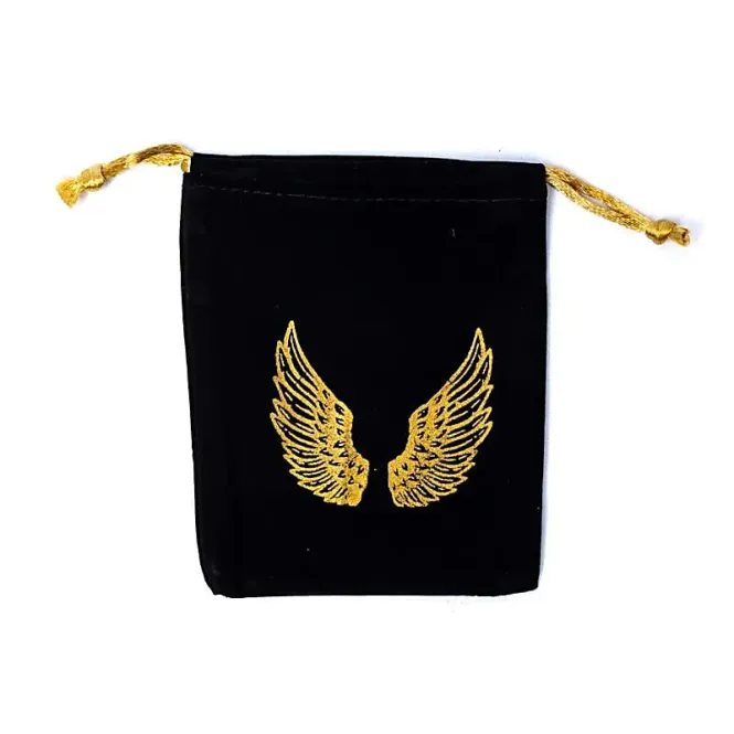 Hovedbilde Sort Velvet Pose Angel Wings