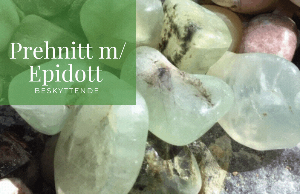 Prehnitt m/Epidott Råstein 10-20gram