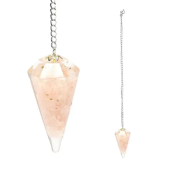 Hovedbilde Orgonitt Rosenkvarts Pendel ...