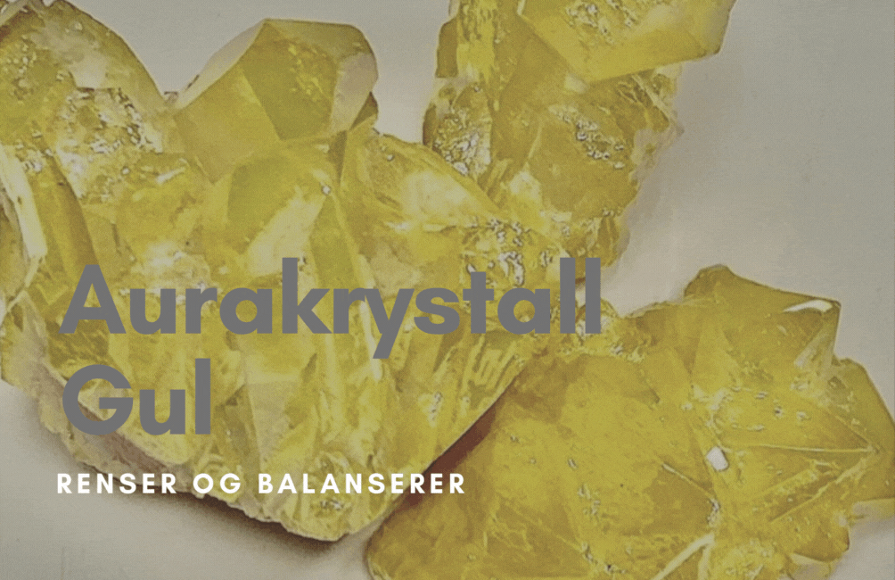 Aurakrystall Gruppe Gul 65gram - Kun 1 eksemplar