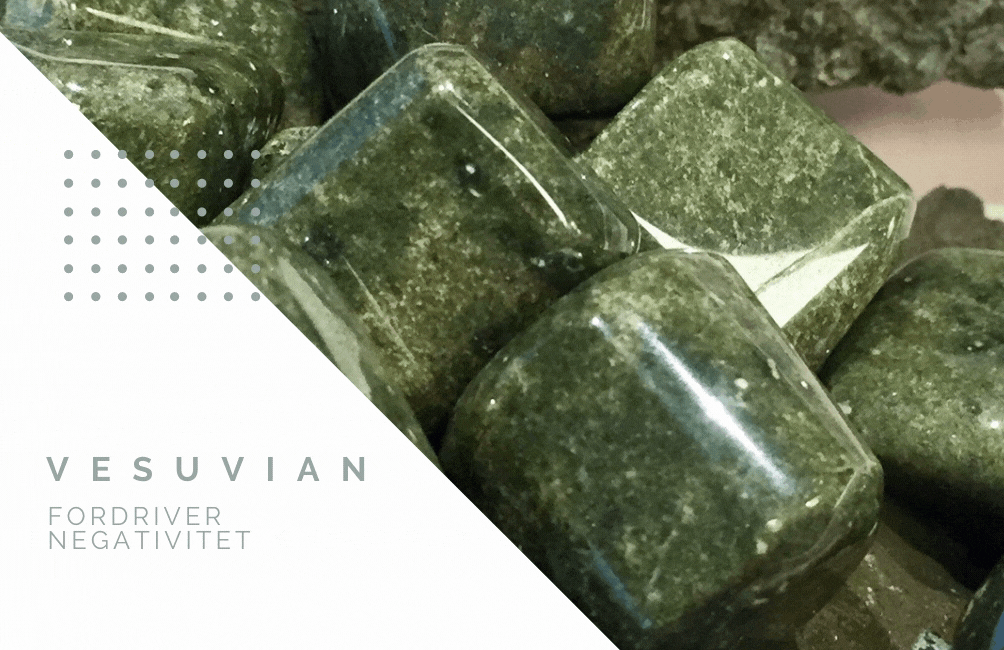 Vesuvian Råstein fra Norge 50-80 gram