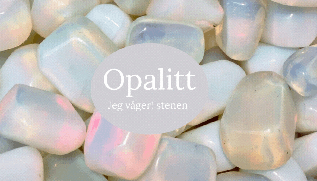 Hovedbilde Opalitt Hjerte Anheng 2,5cm