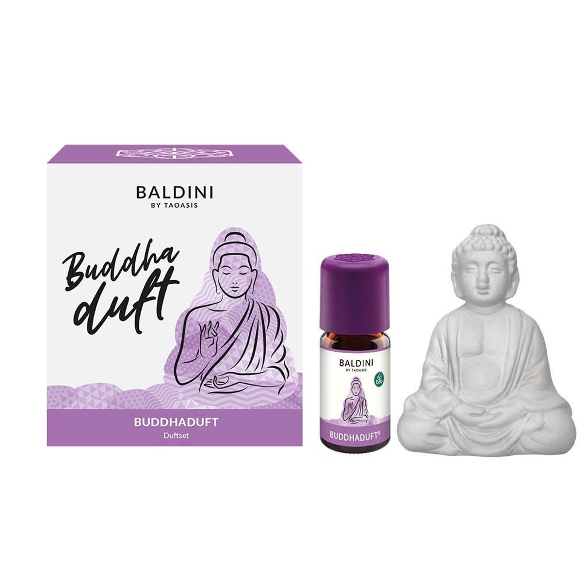 Buddhaduft Kit - 10ml Eterisk Olje & Buddha Duftsten
