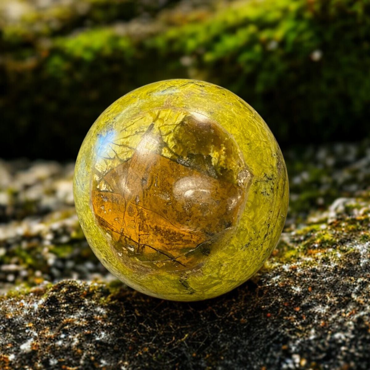 Opal Grønn 55mm Kule - Kun 1 Eksemplar