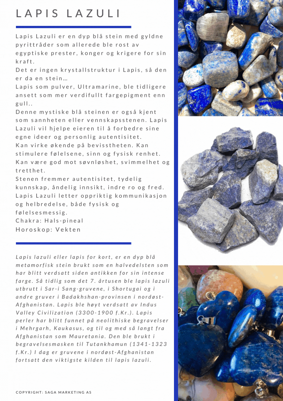 Lapis Lazuli Råstein Anheng