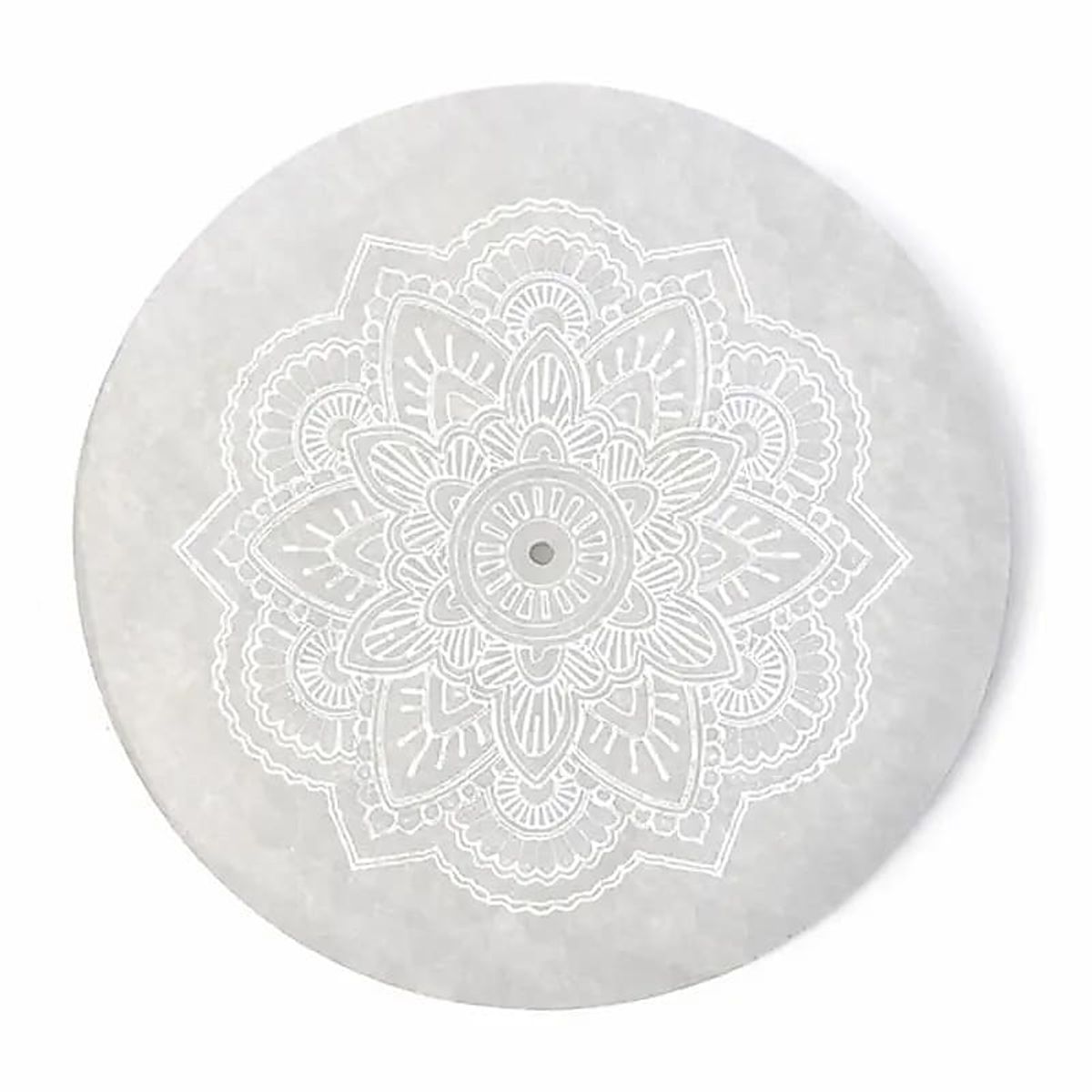 Selenitt Røkelseholder Mandala